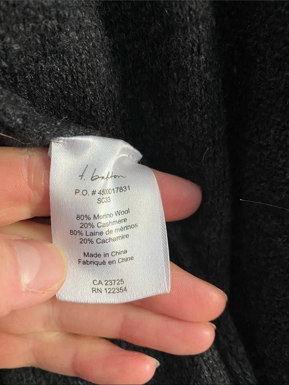 Merino + Cashmere Long Duster - Picture 6 of 7
